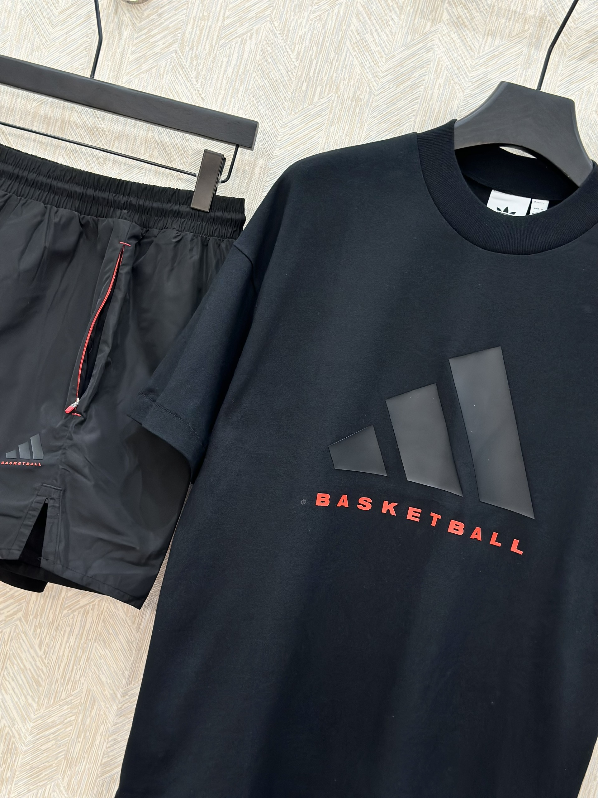 Bộ, Set hè Adidas Basketball logo 3 sọc basic Like Auth on web VTN